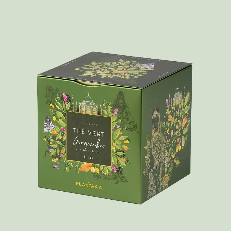 Thé vert gingembre - 2 citrons bio*