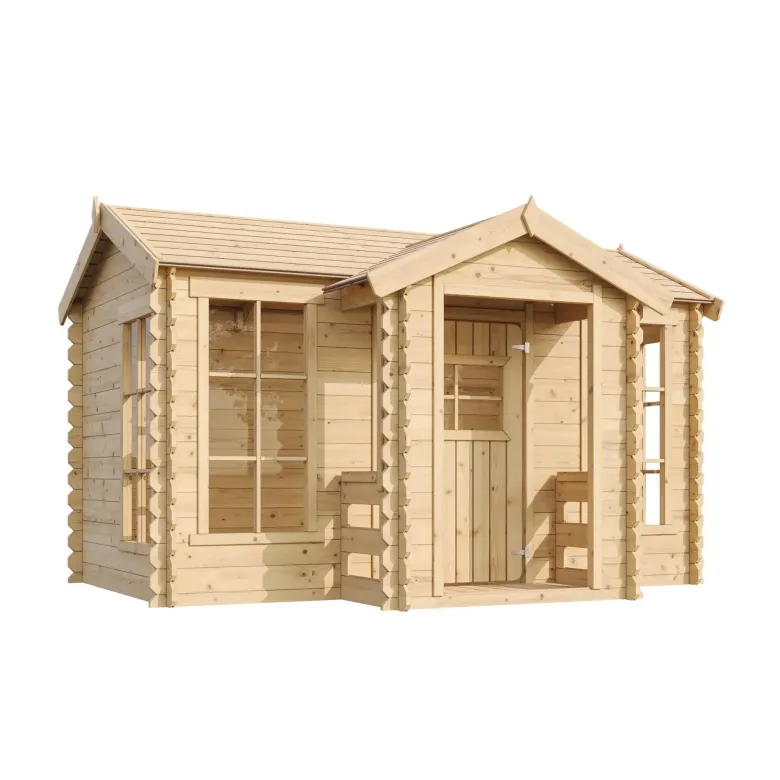 Timbela maison en bois pour enfants - 241x187xh151cm-2.63m2