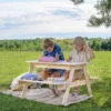 Timbela m010-1 table enfant pour le jardin - 90x90xh50 cm