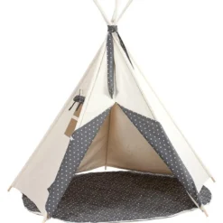 Tipi enfant beige stars gris