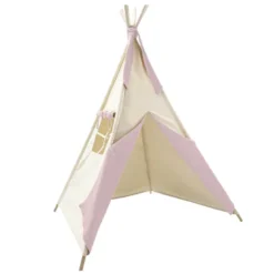 Tipi enfant bobble beige-rose