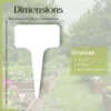 120 étiquettes blanches jardin à planter en plastique + marqueur