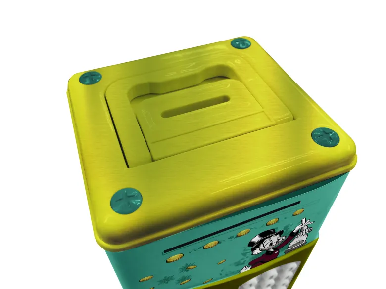 Tirelire électronique disney picsou avec effets sonores et lumineux.