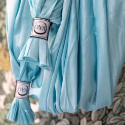 Tissu bleu nuage yoga aérien 7 mètres