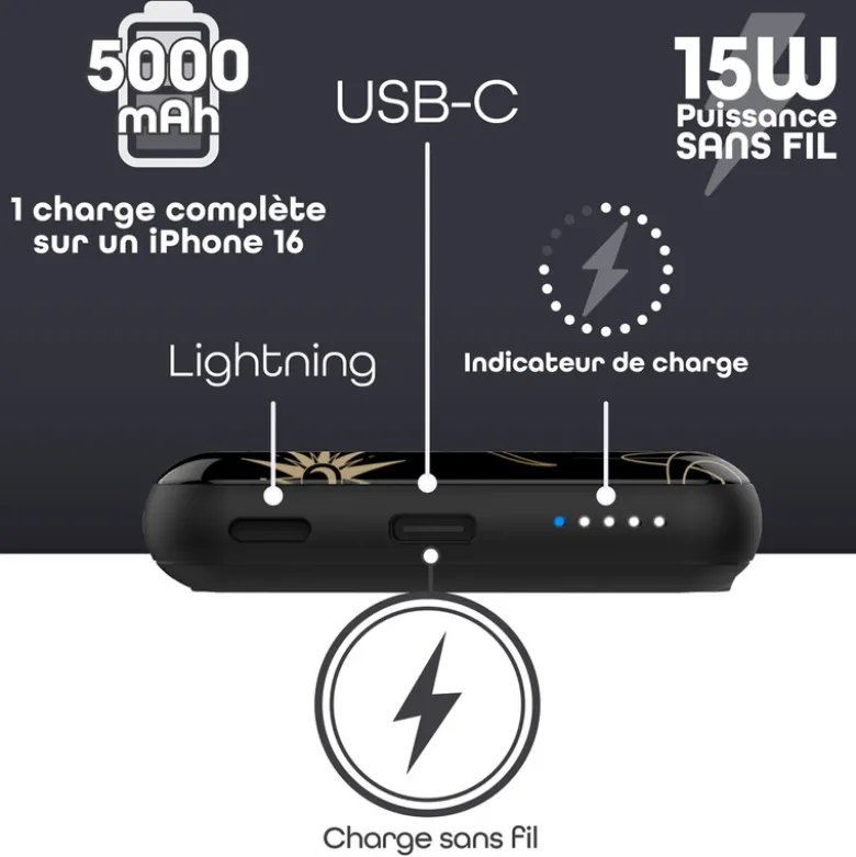 T'nb - batterie externe agsafe 5000 mah - modèle astro
