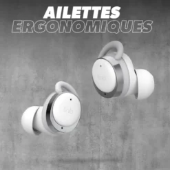T'nb - écouteurs sport sans fil energy bud, confortables - blanc