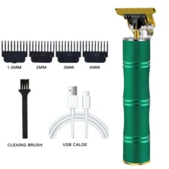 Tondeuse électrique professionnelle rechargeable vert herzberg hg04104-gre