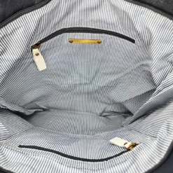 Tote bag cuir emilie marine