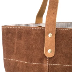 Tote bag cuir emilie suède
