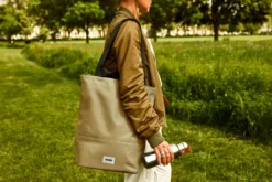 Tote bag isotherme-beige-16l-zippé-compartiment séparés Beige