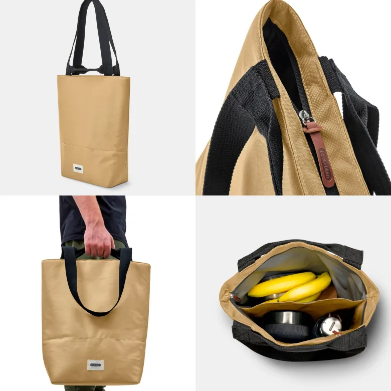 Tote bag isotherme-beige-16l-zippé-compartiment séparés Beige
