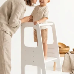 Tour d'apprentissage premium montessori blanc Blanc