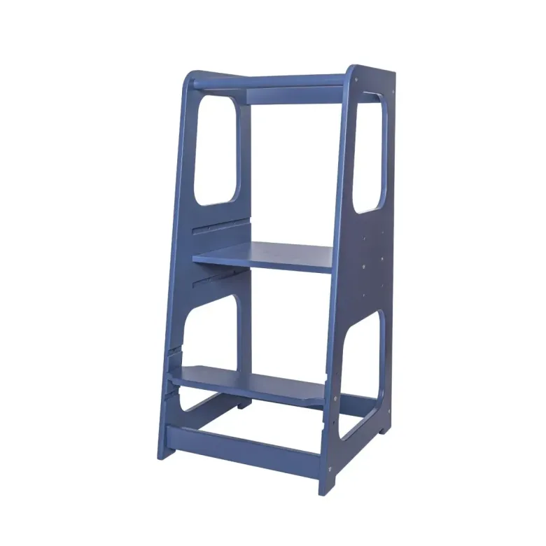 Tour d'apprentissage premium montessori bleu marine Bleu