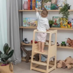 Tour d'apprentissage premium montessori crème beige Beige