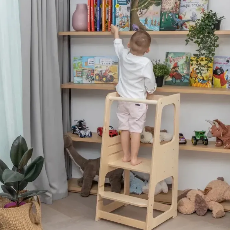 Tour d'apprentissage premium montessori crème beige Beige