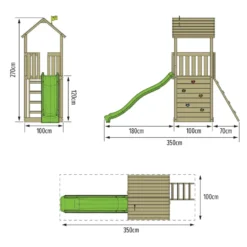Tour de jeux toboggan