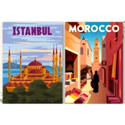 Tour du monde 40 coloriages mystère