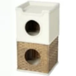 Tour à griffer pour chat 3 niveaux 2 niches panier observation