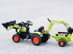 Tractopelle enfant claas arion 410 avec remorque + excavatrice 2 à 5 ans - falk