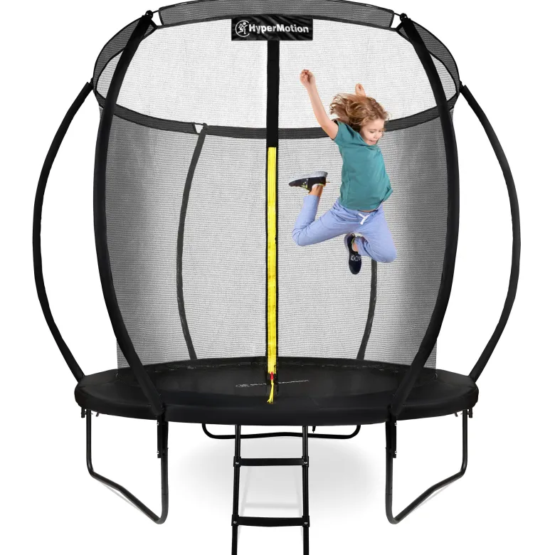 Trampoline de jardin enfant 244cm (8ft) avec filet de sécurité et échelle