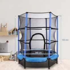 Trampoline enfant à filet de protection