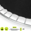 Trampoline extérieur xl 430cm (14ft) avec filet de sécurité renforcé et échelle