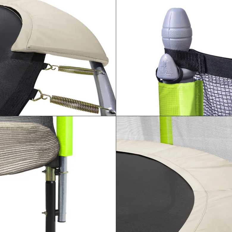 Trampoline jumpi taupe et vert 250