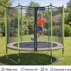 Trampoline jumpi taupe et vert 250