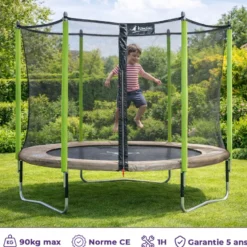 Trampoline jumpi taupe-vert 300