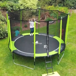 Trampoline jumpi vert et noir 360