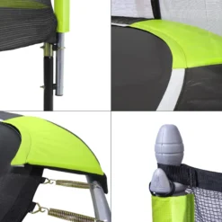 Trampoline jumpi vert et noir 360
