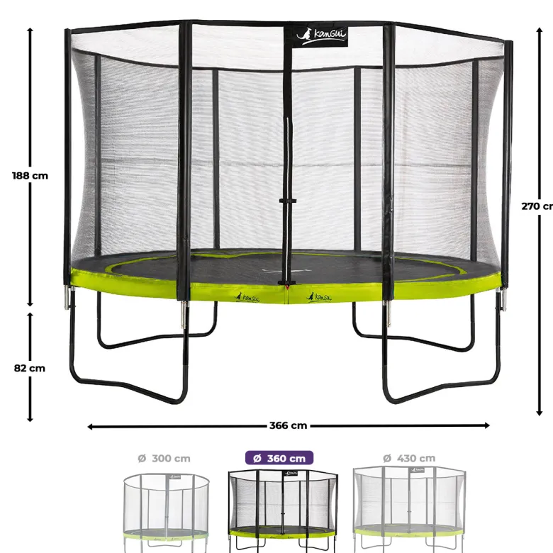 Trampoline punchi vert 360