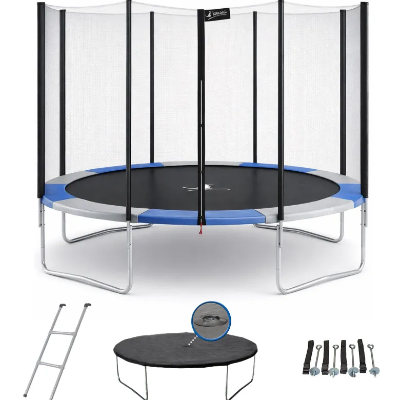 Trampoline ralli bleu et gris ø300
