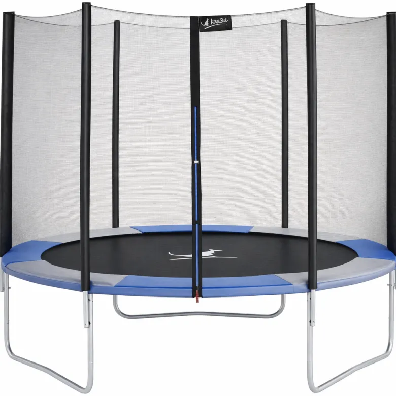 Trampoline ralli bleu et gris ø250