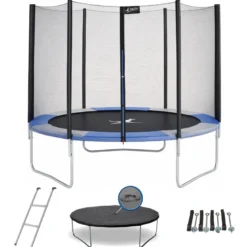 Trampoline ralli bleu et gris ø250
