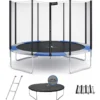 Trampoline ralli bleu et gris ø360