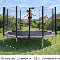 Trampoline ralli rose ø430