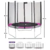 Trampoline ralli rose ø250