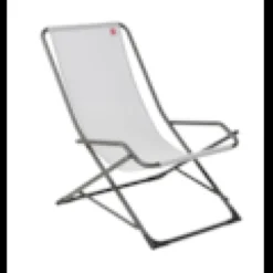 Transat - dondolina - alu. Anthracite batyline blanc&nbsp;gris l.92xl.63xh.83cm