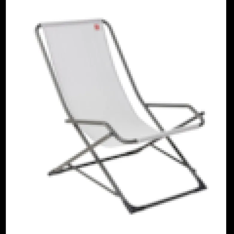 Transat - dondolina - alu. Anthracite batyline blanc gris l.92xl.63xh.83cm