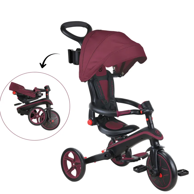 Tricycle explorer 4-en-1 évolutif et pli