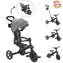 Tricycle explorer 4-en-1 évolutif et pli