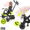 Tricycle évolutif hypermotion tobi timber pliable beige 1-5 ans multifonction