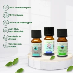 Trio de synergies prêtes à diffuser zenitude, relaxante & purifiante
