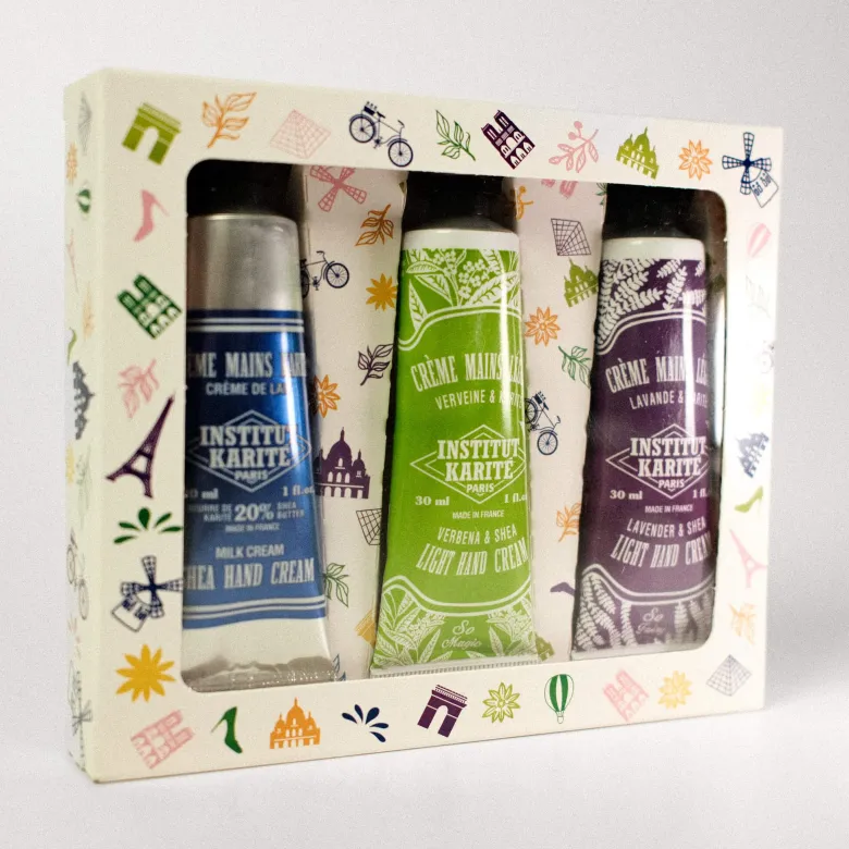 Trio parisien crèmes mains crème de lait, verveine et lavande