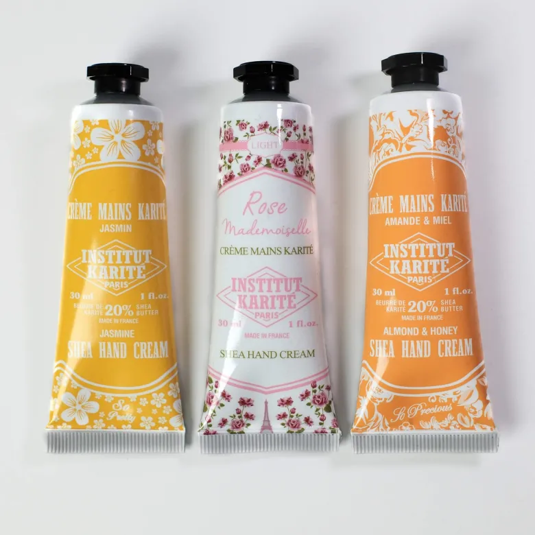 Trio parisien crèmes mains rose mademoiselle, jasmin et amande & miel