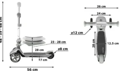 Trottinette enfant evolutive 50kg siège