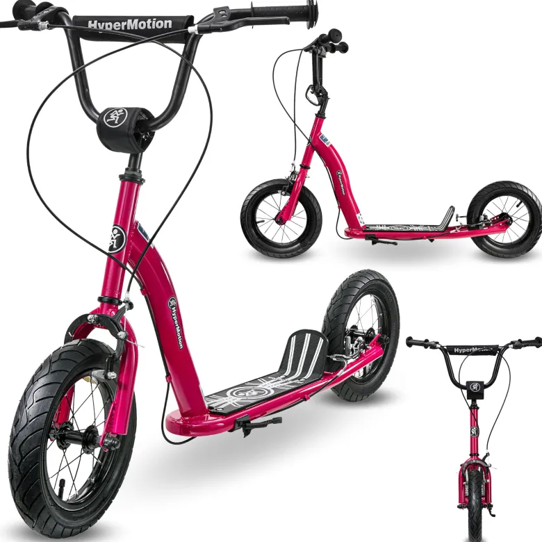 Trottinette enfant HyperMotion RUBY 12.2 12 pouces fuchsia