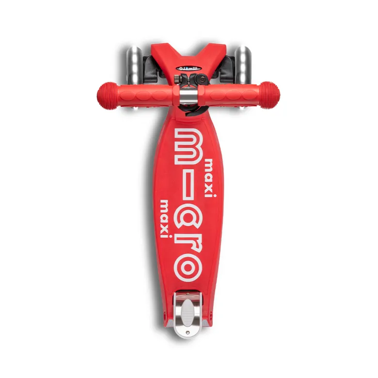 Trottinette maxi micro deluxe rouge led