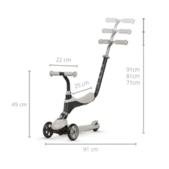 Trottinette qplay sema 3-en-1 beige